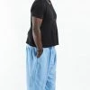 HaremPants.com Plus Size Genie Men's Cotton Harem Pants In Light Blue