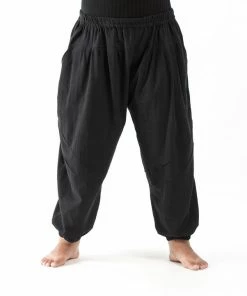 HaremPants.com Plus Size Genie Women's Cotton Harem Pants In Black