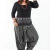 HaremPants.com Plus Size Hill Tribe Elephant Women's Elephant Pants In Black