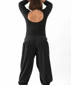 HaremPants.com Plus Size Genie Women's Cotton Harem Pants In Black
