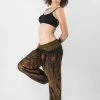 HaremPants.com Peacock Eye Women's Harem Pants In Brown