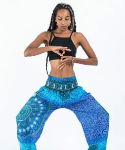 HaremPants.com Tribal Chakras Women's Harem Pants In Blue