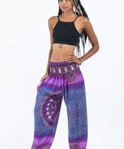 HaremPants.com Tribal Chakras Women's Harem Pants In Purple