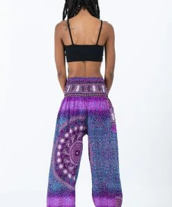 HaremPants.com Tribal Chakras Women's Harem Pants In Purple