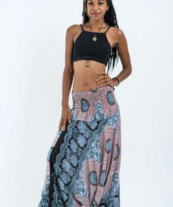 HaremPants.com Women's Mandala Elephant Jumpsuit Elephant Pants In Silver Gray