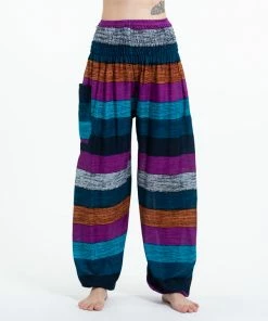 HaremPants.com Boho Blue Striped Women's Harem Pants