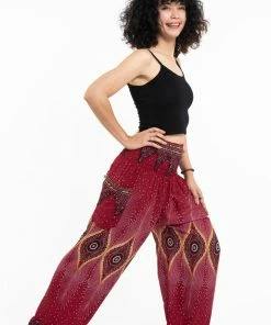 HaremPants.com Diamond Peacock Women's Harem Pants In Red
