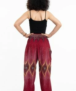 HaremPants.com Diamond Peacock Women's Harem Pants In Red