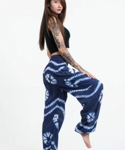 HaremPants.com Tie Dye Women's Harem Pants In Indigo