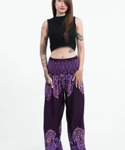 HaremPants.com Floral Vines Women's Harem Pants In Purple