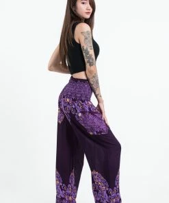 HaremPants.com Floral Vines Women's Harem Pants In Purple
