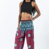 HaremPants.com Mandala Elephant Women's Elephant Pants In Red