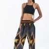 HaremPants.com Peacock Elephant Women's Elephant Pants In Black