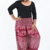 HaremPants.com Plus Size Marble Elephant Women's Elephant Pants In Red 1 HaremPants.com Plus Size Marble Elephant Women's Elephant Pants In Red
