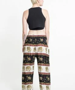 HaremPants.com Elephant Bliss Women's Elephant Pants In Black