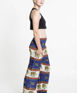 HaremPants.com Elephant Bliss Women's Elephant Pants In Blue