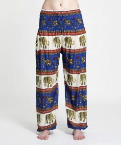 HaremPants.com Elephant Bliss Women's Elephant Pants In Blue