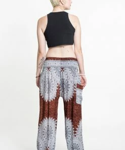 HaremPants.com Marble Mandalas Women's Harem Pants In Brown