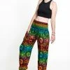 HaremPants.com Rainbow Elephant Women's Elephant Pants In Orange