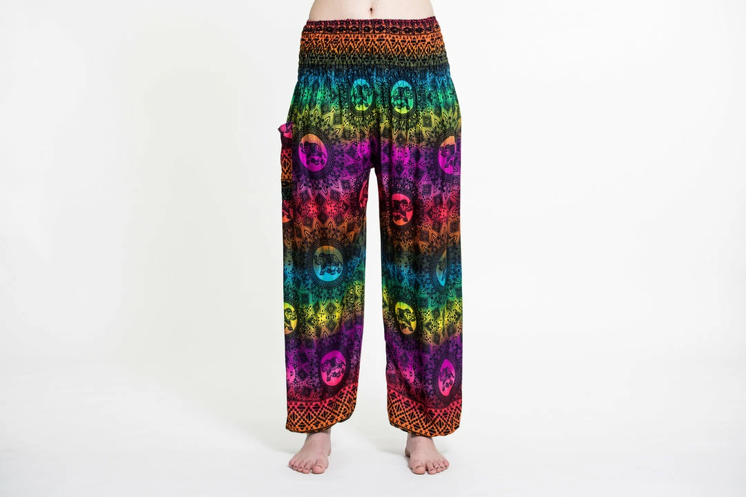 HaremPants.com Rainbow Elephant Women's Elephant Pants In Purple 4 HaremPants.com Rainbow Elephant Women's Elephant Pants In Purple