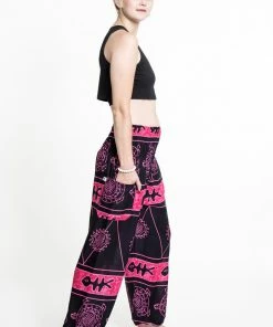 HaremPants.com Turtle Print Women's Harem Pants In Pink 10 HaremPants.com Turtle Print Women's Harem Pants In Pink