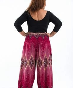 HaremPants.com Plus Size Diamond Peacock Women's Harem Pants In Red 9 HaremPants.com Plus Size Diamond Peacock Women's Harem Pants In Red
