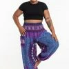 HaremPants.com Plus Size Tribal Chakras Women's Harem Pants In Purple