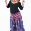 HaremPants.com Plus Size Mandala Elephant Women's Elephant Pants In Blue