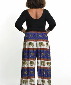 HaremPants.com Plus Size Elephant Bliss Women's Elephant Pants In Blue