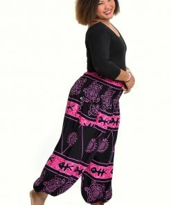HaremPants.com Plus Size Turtle Print Women's Harem Pants In Pink 10 HaremPants.com Plus Size Turtle Print Women's Harem Pants In Pink