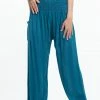 HaremPants.com Solid Color Women's Tall Harem Pants In Aqua Blue