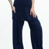 HaremPants.com Solid Color Women's Tall Harem Pants In Blue