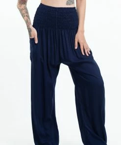 HaremPants.com Solid Color Women's Tall Harem Pants In Blue