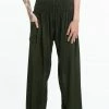 HaremPants.com Solid Color Women's Tall Harem Pants In Dark Green