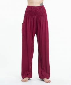 HaremPants.com Solid Color Women's Tall Harem Pants In Red