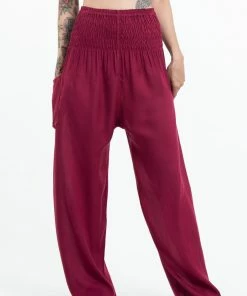 HaremPants.com Solid Color Women's Tall Harem Pants In Red