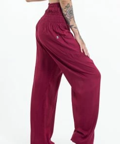 HaremPants.com Solid Color Women's Tall Harem Pants In Red