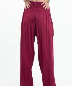 HaremPants.com Solid Color Women's Tall Harem Pants In Red