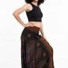 HaremPants.com Peacock Eye Jumpsuit Harem Pants In Black Women's