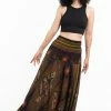 HaremPants.com Women's Peacock Eye Jumpsuit Harem Pants In Brown