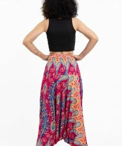 HaremPants.com Peacock Paisley Jumpsuit Harem Pants In Pink Women's