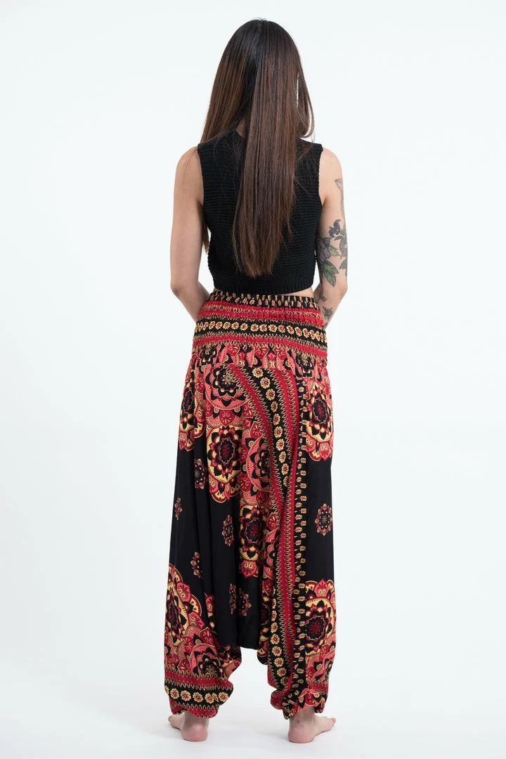HaremPants.com Lotus Mandalas Jumpsuit Harem Pants In Black 6 HaremPants.com Lotus Mandalas Jumpsuit Harem Pants In Black