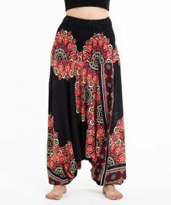 HaremPants.com Peony Mandalas Jumpsuit Harem Pants In Black Women's 9 HaremPants.com Peony Mandalas Jumpsuit Harem Pants In Black Women's