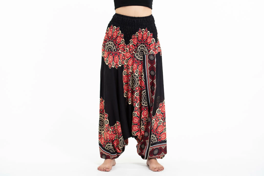 HaremPants.com Peony Mandalas Jumpsuit Harem Pants In Black Women's 4 HaremPants.com Peony Mandalas Jumpsuit Harem Pants In Black Women's