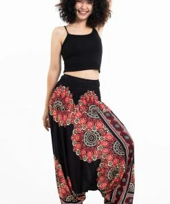 HaremPants.com Peony Mandalas Jumpsuit Harem Pants In Black Women's 10 HaremPants.com Peony Mandalas Jumpsuit Harem Pants In Black Women's