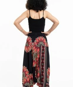 HaremPants.com Peony Mandalas Jumpsuit Harem Pants In Black Women's 12 HaremPants.com Peony Mandalas Jumpsuit Harem Pants In Black Women's