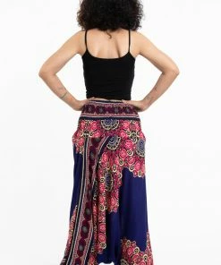 HaremPants.com Peony Mandalas Jumpsuit Harem Pants In Indigo