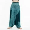 HaremPants.com Women's Floral Mandalas Jumpsuit Harem Pants In Teal