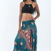 HaremPants.com Mandala Elephant Jumpsuit Elephant Pants In Turquoise Women's