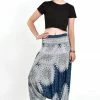 HaremPants.com Women's Marble Mandalas Jumpsuit Harem Pants In Indigo